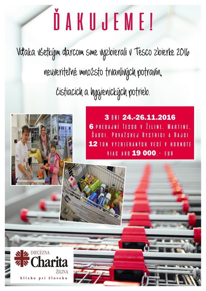 Zdvojnásobili sme výsledky Tesco zbierky 2016